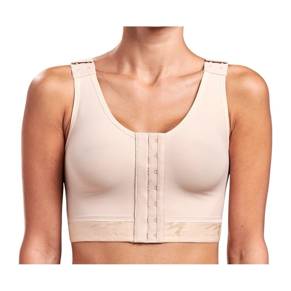 Marena Recovery Flexfit Original Bra Sz 34C B01G Beige Adjustable Front Close - Picture 1 of 4
